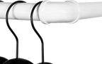 WEBI Clothing Rack Wall Mount,32" Industrial Pipe Clothes Rack,Heavy Duty Iron Garment Bar,Retail Display Clothes Rod for Closet,Laundry Room,White