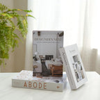 3 PCS Faux Decorative Books for Home Decor-Coffee Table Books Decor-Aesthetic Fake/Faux Books for Decoration,libros Decoration for Coffee Table, Shelf Accessories (Abode DESIGER'S Artisans)