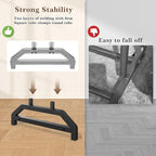 Heavy Duty Clothes Rack Double Clothing Rack 450lbs Capacity 3" Industrial Wheels 51"-71" L X 19.7" D X 73"-79" H Stury Rolling Clothes Rack Adjustable Rolling Garment Rack Black