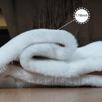 Ghouse Ultra Soft Faux Rabbit Fur Rug 5x8, Machine Washable Area Rugs for Bedroom Fluffy Rugs for Living Room, No-Shedding Carpet Sheepskin Rug White