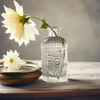4-Piece Modern Transparent Glass Rectangular Propagation Vase Set for Indoor Use, Holds Water, Perfect for Home Decor, Table, Shelf, Desk, Office