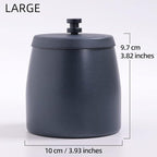 Large Ashtray with Lid for Cigarette, Stainless Steel Smokeless Odorless Windproof Ash tray for Home Office Tabletop Outside Patio Outdoor Balcony(3.93''x3.2''x3.82'')