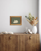 VIYYIEA Vintage Gold Framed Wall Art for Living Room, Swan Canvas Prints Home Decor, Oil Painting Picture, Bedroom Wall Decor Gifts for Friends or Family -【Swan Green】-(10L x 8W)
