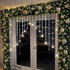 Soulchen 24 Pcs 20 Inch Clear Acrylic Crystal Garland Strands Large Hanging Chandelier Bead Chain String Wedding Icicle Drop Ornaments for Wedding Party Decor