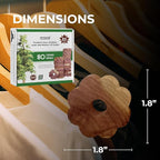 80 Cedar Rings for Clothes Storage - Stop Clothes Damage - 80 Fresh Cedar Rings