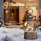 Nativity Scene Christmas Snow Globes, 10.24" Electric Light up Snow Globe Christmas, Festive Song 6H Timer & Dual Power, Musical Snowglobes Christmas Decorations Indoor Snowglobe Church Snowman