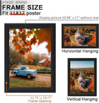 KTKDE 11x17 Picture Frame Set of 5, Wooden frames black, Vertical & Horizontal Wall Hanging for Wall Display,Studio Gallery Photo Frame for Photos, Posters & Art Prints