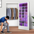 40-Pocket Over the Door Shoe Organizer - Large Mesh Pocket Hanging Shoe Organizer,Behind the Door Shoes Storage Holder Hanger