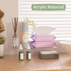 Acrylic Shelf Riser 6x4.3x2 pack of 2, Clear Display Shelf 6” for Figure, Cosmetics, Bags, Shoes, Toys, Collectibles, 6x4.3x2 Inch