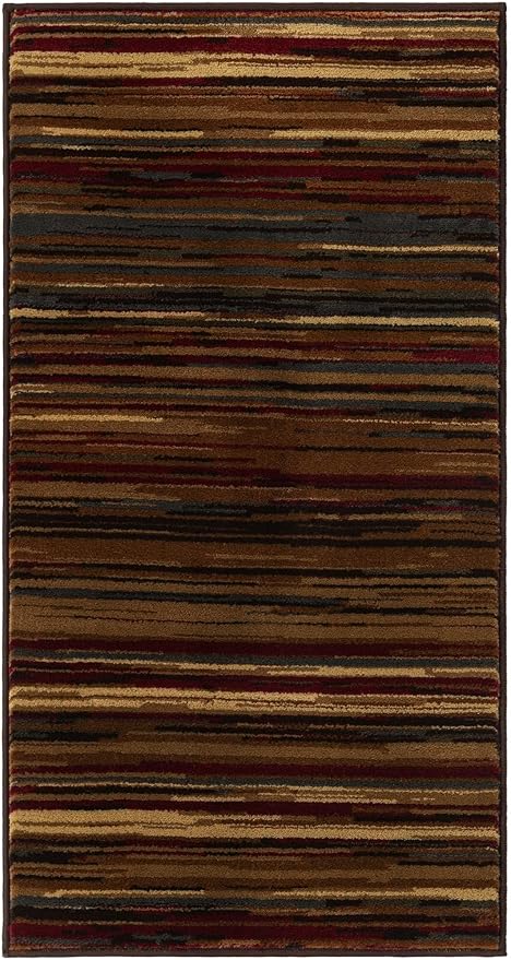 Unique Loom Barista Collection Area Rug - Icatu (2' 2" x 3' 11" Runner, Beige/Brown)