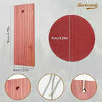 Cedar Blocks for Clothes Storage - 40 Pack Red Cedar Planks, 100% Natural Aromatic Cedarwood with Cotton Rope and Sandpaper for Closets & Drawers Freshener