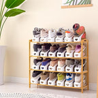 One-Piece Shoe Slot Organizer 20 Pack, Space-Saving Stackers for Closet, Entryway & Shoe Rack | No Assembly Needed