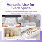 Lavender Scented Drawer Liners for Dresser Drawers (10 Large Sheets, 19.7" x 14.4") - Non Adhesive Drawer Paper Liner for Bedroom Dresser & Closet Shelves by Linda’s Essentials