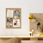 DAHAPYBOO Cork Board 2Pack,24x18 Bulletin Board for Office with Pin Oak Wood Boards, Message Board or Vision Board.
