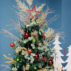 ROSELEAF 30ct 2.36" Shatterproof Christmas Tree Ornaments - Red, Green, Gold Plastic Hanging Balls - Christmas, Wedding And Engagement Occasion