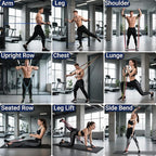 Readaeer Resistance Bands, Exercise Bands for Working Out, Work Out Bands with Handles for Men and Women for Indoor and Outdoor Sports, Fitness, Suspension, Speed Strength, Training, Home Gym,Yoga