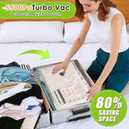 Travel Vacuum Storage Bags for Clothing with Rechargeable Air & Hand Pump, 21 Pack Portable Space Saver Bags, Compression Packing Seal for Luggage and Suitcase, Blankets, Seasonal Storage