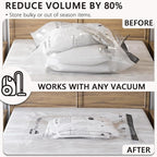 Vacuum Storage Bags, Compression Packing Space Saver Seal Bags for Clothing Bedding Comforters Blankets Pillows, 14 Large