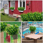 TURNMEON 20 Bundles Artificial Greenery Plants Outdoor Spring Decor, UV Resistant Fake Plants Boxwood Shrubs Grass, Faux Eucalyptus Flowers for Farmhouse Gardens Home Patio Indoor Outdoor Decor(Green)