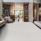 Micro Loop Indoor Rug White 5x7 Boho Geometric Neutral Area Rugs for Living Room Soft Luxury Modern Low and High Pile Durable Stain Resistant Non-Shedding Indoor Area Carpet 5 x 7