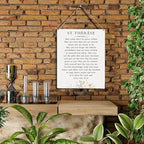 Inspirational Wall Art St. Therese Quote May Today There Be Peace Within Wooden Hanging Sign Literary Home Decor Home Office Church School Decor Great Catholic Gift 10x8 Inches