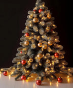 Emopeak 12Pcs Christmas Balls Ornaments for Xmas Christmas Tree - 4 Style Shatterproof Christmas Tree Decorations Hanging Ball for Holiday Wedding Party Decoration