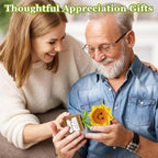 Thank You Gifts for Women Men - Crochet Sunflower Teacher Appreciation Gift for Her Him, Funny for Mom, Teacher, Sister, Emotional Support Small Cute Stuff Things, Collectible Doll