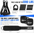 Heavy Resistance Bands for Working Out, 300lbs/360lb/420lb Exercise Bands Workout Bands with Handles, Door Anchor, Ankle Straps, Home Gym Workout Equipment for Men Fitness Strength Training Stretching
