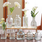 Brajttt Glass Bud Vase Set of 32 pcs,Bud Vases in Bulk,Small Vases for Centerpieces, Mini Flower Vase Bulk for Rustic Wedding Home Table Decorations