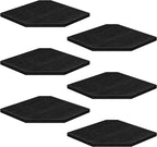 Fun Memories Corner Shelf Wall Mount, Floating Corner Shelves, Set of 6 Corner Wall Shelf Organizer, Rustic Wood Wall Storage Display Shelves for Living Room Bedroom Bathroom Kitchen, Classic Black