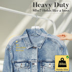 HOUSE DAY Clear Plastic Hangers 25 Pack, Durable Crystal Hangers for Clothes, Light Weight Plastic Dress Hanger for Women, Versatile 16.7‘’ Hanger for Closet and Retail Use, with 360° Swivel Hook