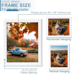 KTKDE Studio Gallery 20X30in Select picture Poster Frame Set of 3, White Wooden frames Display Poster, Posters & Art Prints for Artwork Wall Vertical or Horizontal Display best gift