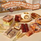 ARVIDSSON Scented Wax Melts, Bakery Soy Wax Melts Cubes for Wax Warmer, Fall Scented Wax Melts, Strong Scent Autumn Fragrance Wax Tarts - Pumpkin Pie, Apple Cinnamon, Vanilla Cupcake and More