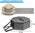Hat Storage Box,Hat Boxes for Women Storage,Cowboy Hats Holder for Travel,Wide Brims Hat Carrier Case,Stuffed Animal Toy Organizer,Hat Box Closet Organizers and Storage,Hat Boxes for Men
