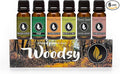 Eternal Essence Oils Woodsy Premium Fragrance Oils Set - Including Pine, Cedar Wood, Sandalwood, Bamboo & Teak, Woodland Bay and Frankincense - Rustic and Woody Scented Oils (6 Pack)