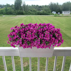 Artificial Flowers Faux Plants for Outdoors Spring Summer Decor, 6 Bundles Fake Bougainvillea Silk Flowers UV Resistant Realistic for Outside Planter Porch Patio Garden Home(Purple)