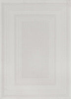 Micro Loop Indoor Rug White 5x7 Boho Geometric Neutral Area Rugs for Living Room Soft Luxury Modern Low and High Pile Durable Stain Resistant Non-Shedding Indoor Area Carpet 5 x 7