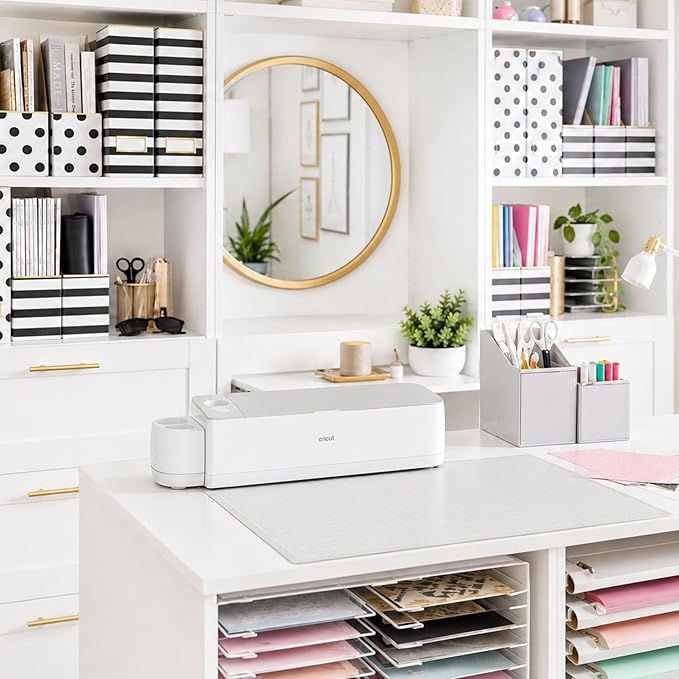 BLU MONACO | Cardboard Magazine File Holder Set of 4 | Vertical Magazine File Holder for Desk and Shelves | Standing File Holder for Classroom School Paper Storage