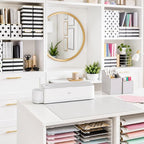 BLU MONACO | Cardboard Magazine File Holder Set of 4 | Vertical Magazine File Holder for Desk and Shelves | Standing File Holder for Classroom School Paper Storage