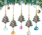 5Pcs Hanging Christmas Ornaments Christmas Tree Crystal Drop Pendant for Thanksgiving Xmas Wedding Party Gifts Crystal Suncatchers Indoor Home Decor
