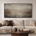 Large Framed Abstract Wall Art for Living Room, Horizontal Brown Modern Canvas Prints Paintings Artwork for Walls, Neutral Minimalist Rustic Pictures for Bedroom Farmhouse Dining Room Wall Decor 30x60