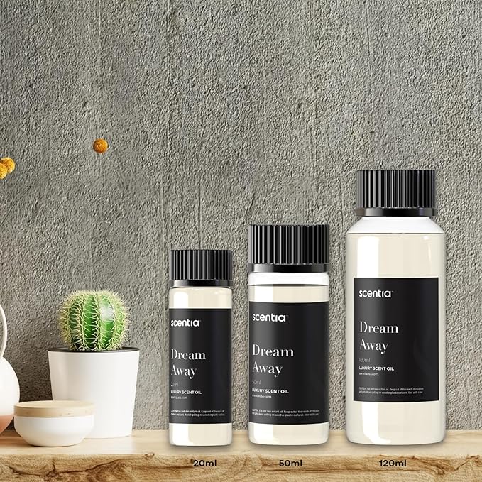 Scentia Fragrance Oil Blend, Inspired by Iconic Perfume, Home Luxury Scents, Essential Oil Blend Aromatherapy Diﬀusers, Humidifiers & Candle Making -Dream Away|120 ml | 4.06 Fl Oz, Thanksgiving Gift