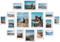 Vittanly Picture Frames Set of 16, Gallery Wall Frame Set with 2Pcs 11x14, 2Pcs 8x10, 6Pcs 5x7 and 6Pcs 4x6 Photo Frames, Picture Frames Collage Wall Decor for Wall or Tabletop Display, White