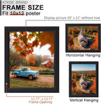 KTKDE 10x12 Picture Frame Set of 5,Black Wooden frames, Vertical & Horizontal Wall Hanging for Wall or Tapletop Display,Studio Gallery Photo Frame for Photos, Posters & Art Prints