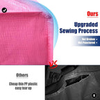 Cosy Family 8 Pack Heavy Duty Extra Large Moving Bags with Backpack Straps - Strong Handles & Zippers, Storage Totes For Space Saving, Fold Flat, Alternative to Moving Box (40 gal, Pink)
