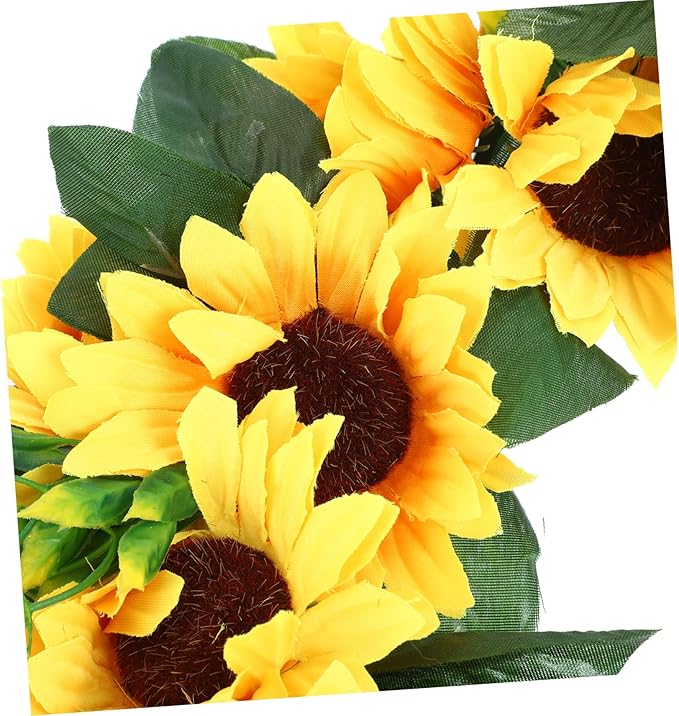 BESPORTBLE Sunflower Swag Decorative Plant Delicate Garland Wreath Wedding Door Swag for Room Wedding