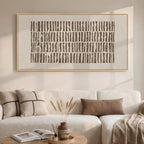 Large Framed Neutral Abstract Canvas Wall Art for Living Room, Horizontal Wabi-Sabi Prints Paintings Artwork for Walls, Minimalist Modern Pictures Wall Decor for Bedroom, Office, Dining Room, 30x60 In