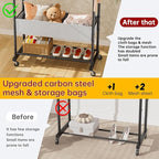 SINGAYE Clothes Garment Coat Rack Drying Clothing Racks Metal Freestanding for Hanging Clothes Portable Closet for Laundry Bedroom Black