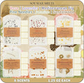 SCENTORINI Wax Melts, 6 Pack Summer Scented Wax Cubes, Soy Wax Melts Tarts with Natural Dried Flower & Highly Scented Essential Oil, Candle Wax for Warmer Gift Set for Home Fragrance