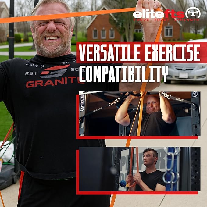 EliteFTS Pro Resistance Band - Boost Core Stability and Flexibility with This Portable, Joint-Friendly Tool